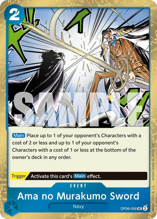 Ama no Murakumo Sword (Pirate Foil) OP06-056 Premium Booster -The Best- Vol. 2 Foil