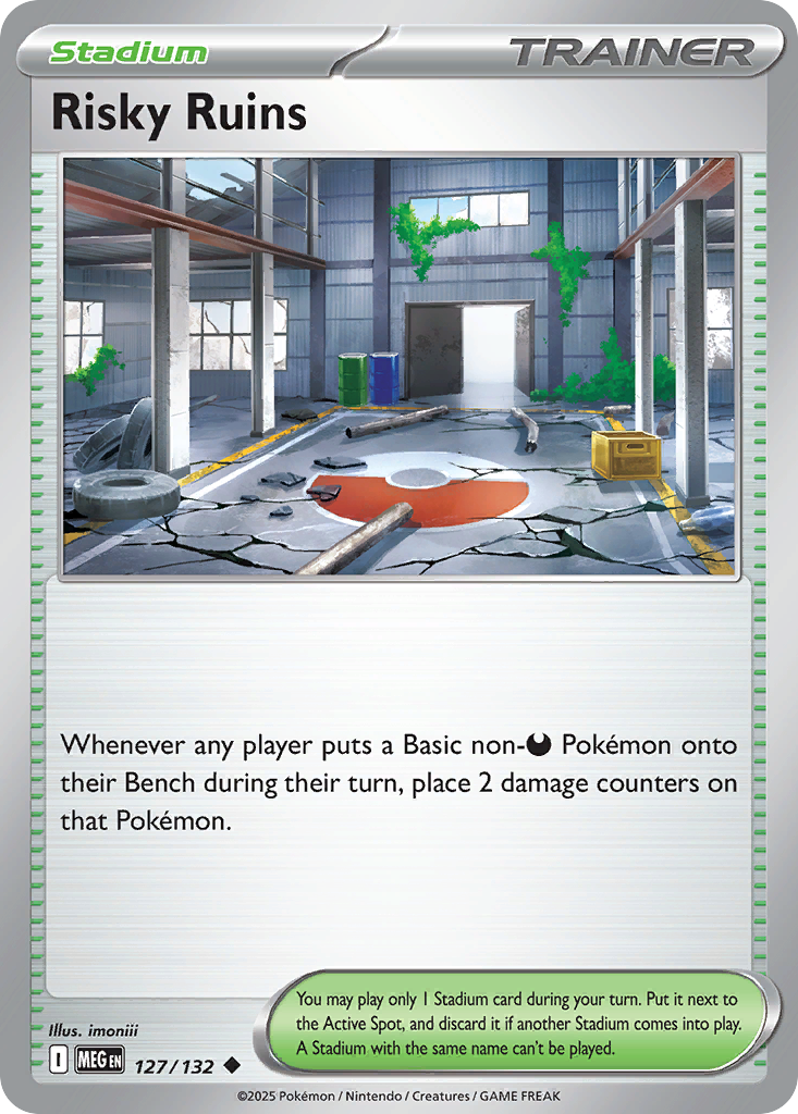 Risky Ruins 127/132 Uncommon Mega Evolution