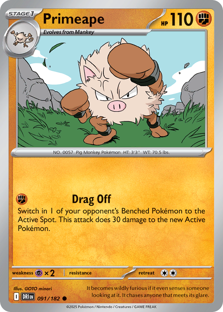 Primeape 091/182 Common Destined Rivals