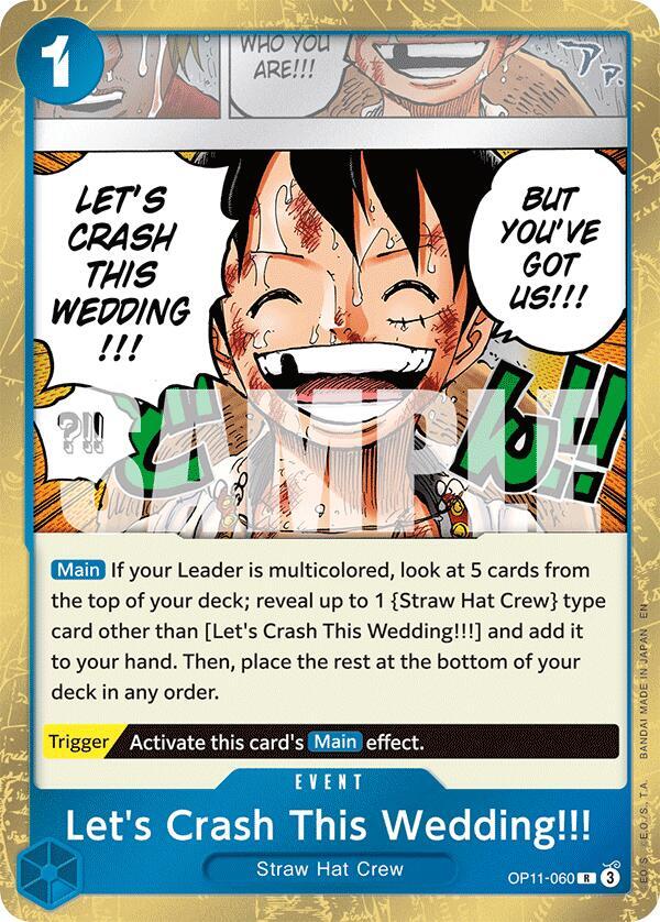 Let's Crash This Wedding!!! OP11-060 A Fist of Divine Speed Foil