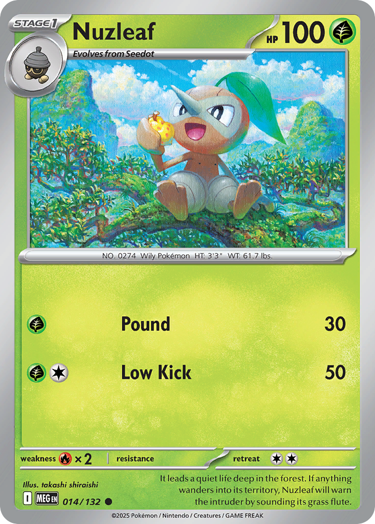 Nuzleaf 014/132 Common Mega Evolution