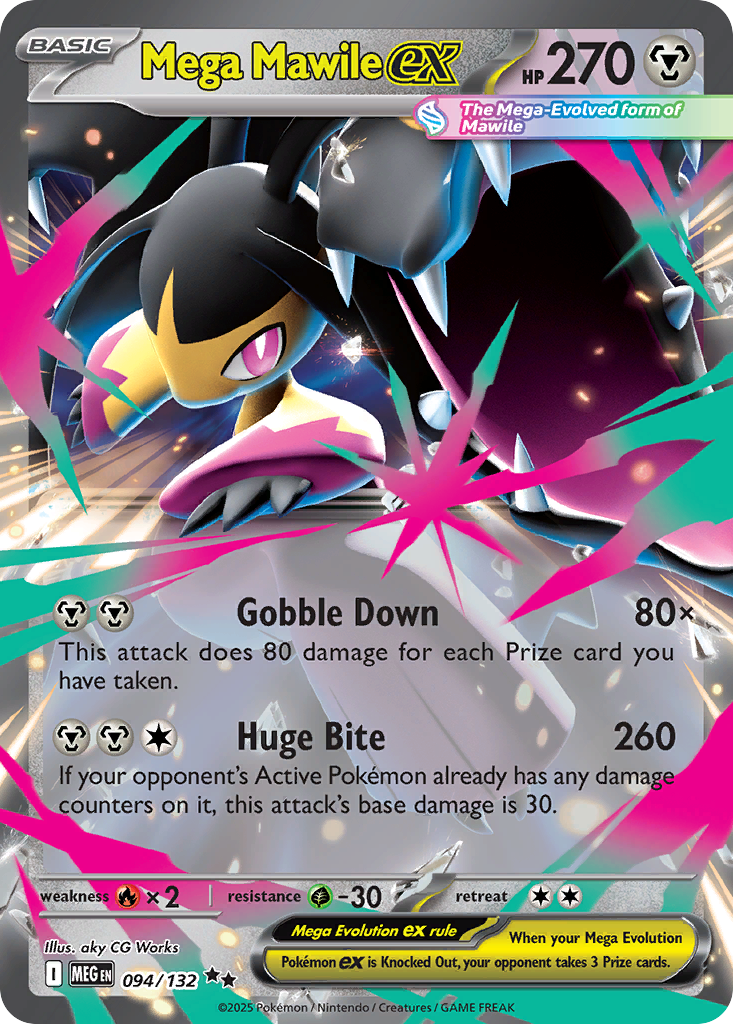 Mega Mawile ex 094/132 Double Rare Mega Evolution