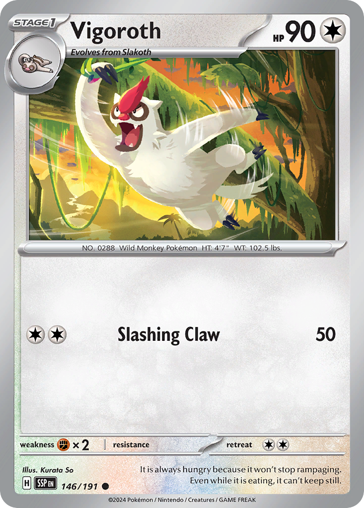 Vigoroth 146/191 Common Surging Sparks