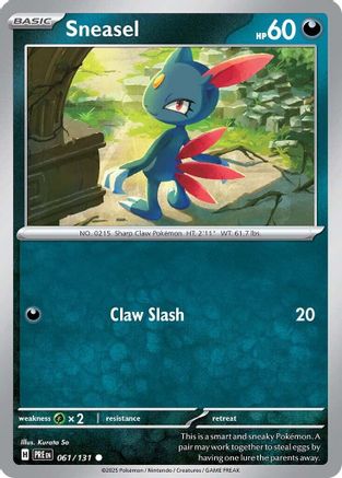 Sneasel 061/131 Common Prismatic Evolutions