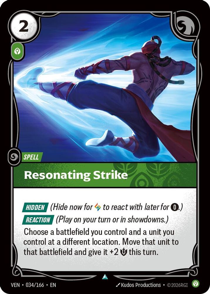 Resonating Strike 034/166 Uncommon Vendetta Foil