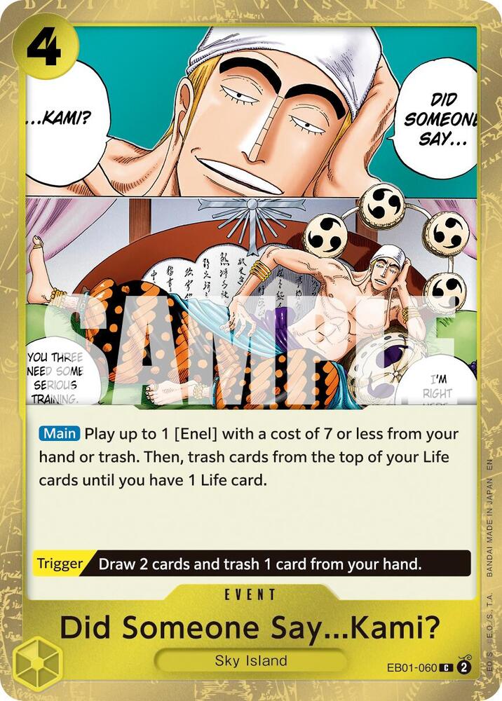 Did Someone Say...Kami? (Pirate Foil) EB01-060 Premium Booster -The Best- Vol. 2