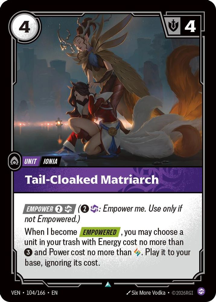Tail-Cloaked Matriarch 104/166 Uncommon Vendetta Foil