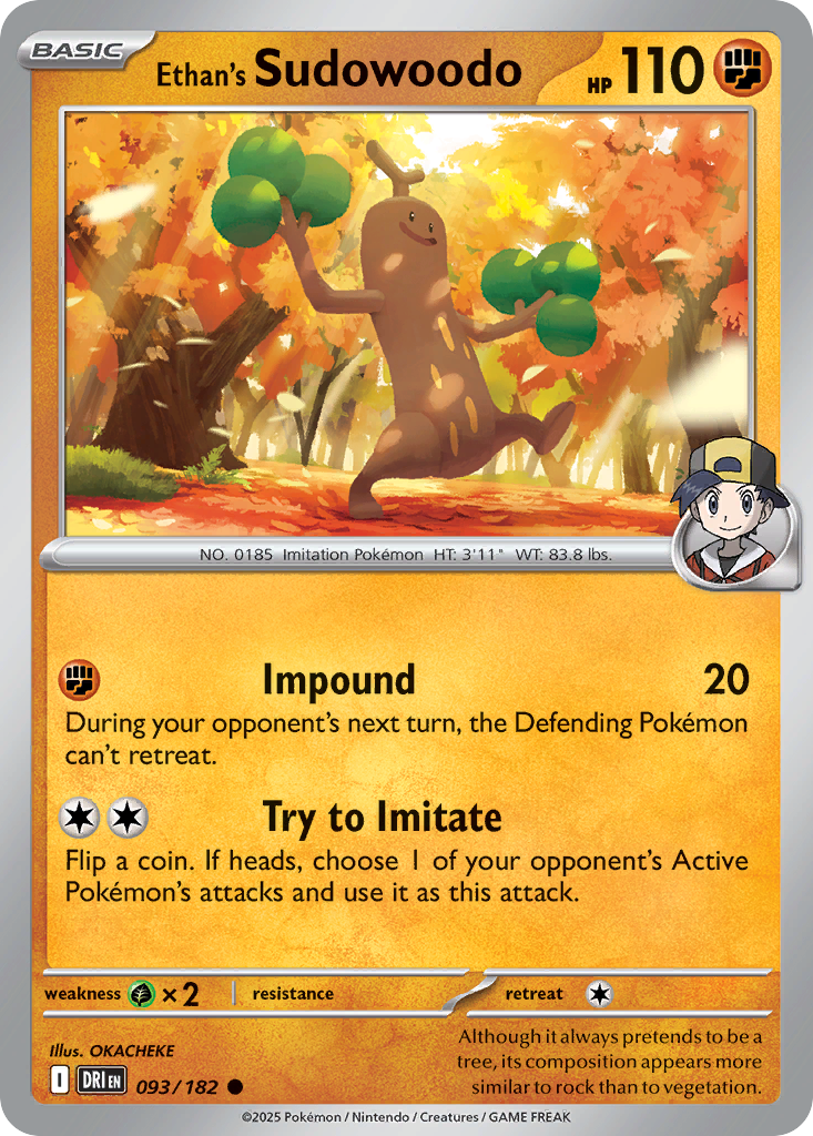 Ethan's Sudowoodo 093/182 Common Destined Rivals