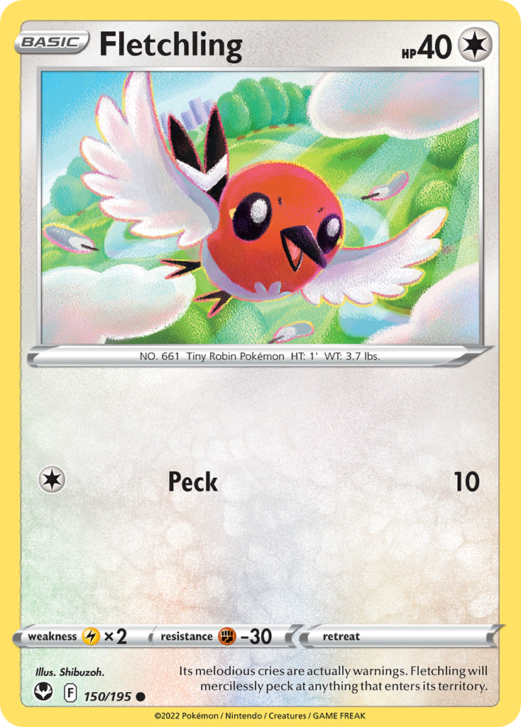Fletchling 150/195 Common Silver Tempest