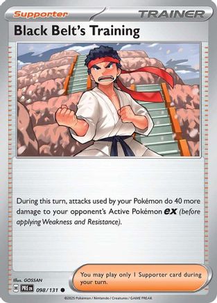 Black Belt's Training 098/131 Prismatic Evolutions Reverse Holo