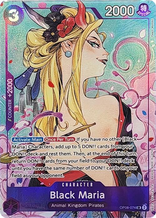 Black Maria (Illustration Box Vol.2) OP08-074 Promotion Cards Foil