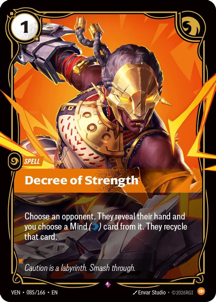 Decree of Strength 085/166 Rare Vendetta Foil