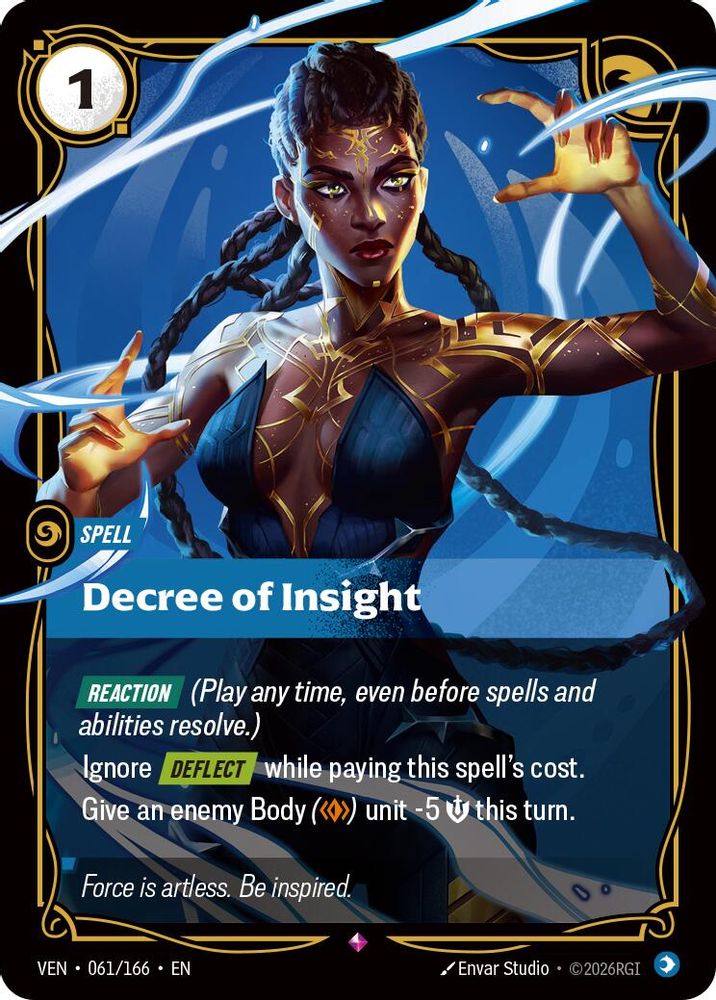 Decree of Insight 061/166 Rare Vendetta Foil