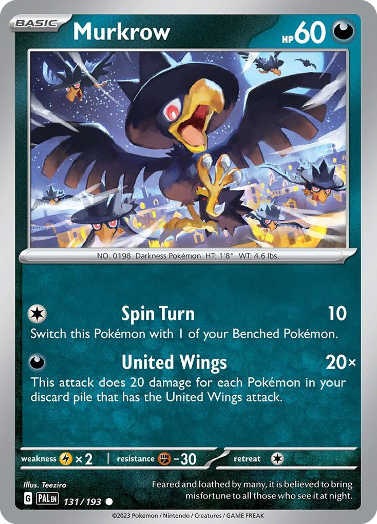 Murkrow 131/193 Common Paldea Evolved