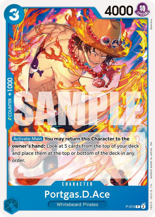Portgas.D.Ace (Pirate Foil) P-074 Premium Booster -The Best- Vol. 2 Foil