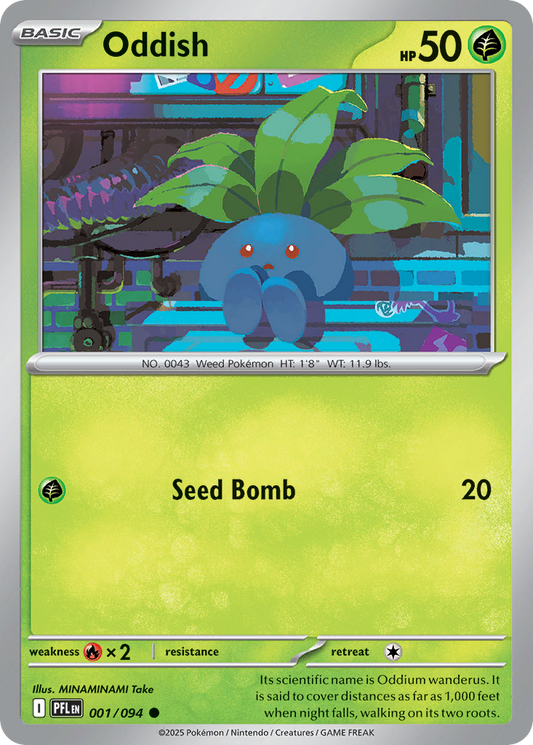 Oddish 001/094 Common Phantasmal Flames