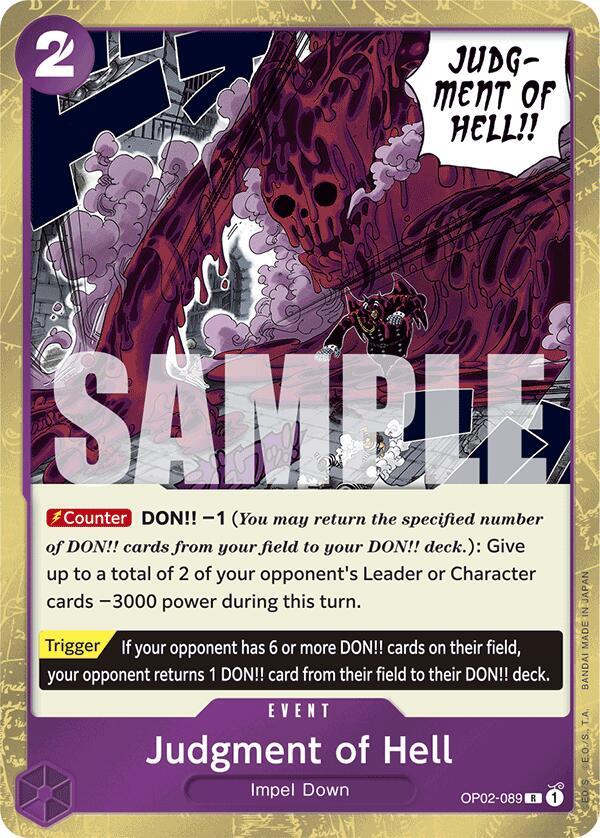 Judgment of Hell (Jolly Roger Foil) OP02-089