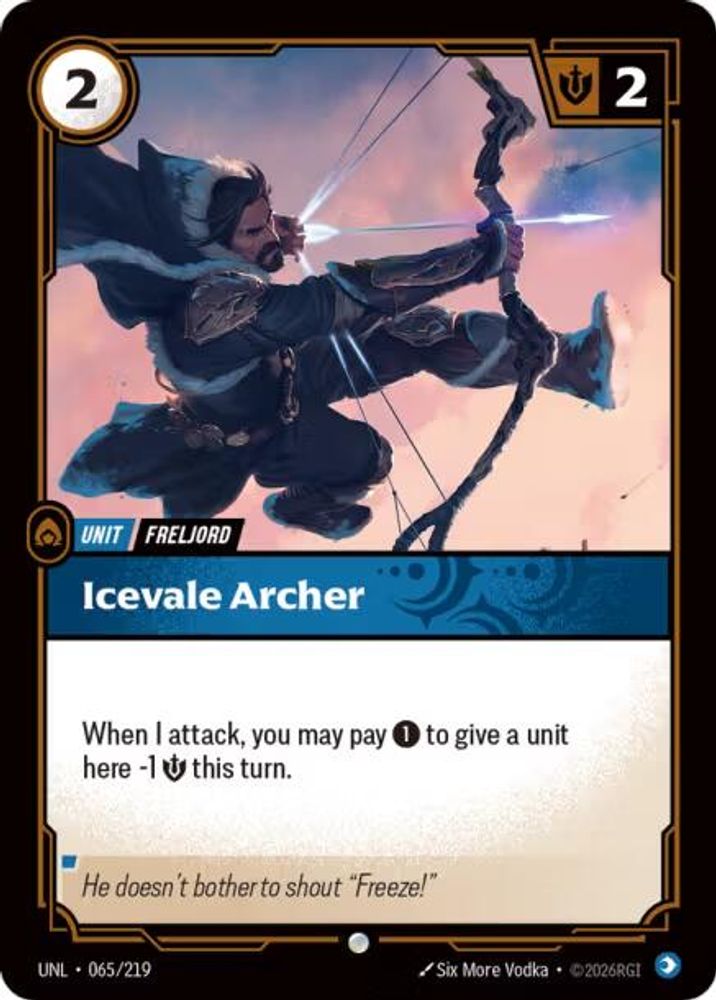 Icevale Archer 065/219 Common Unleashed