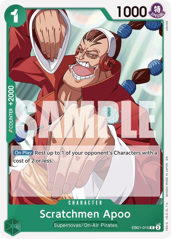 Scratchmen Apoo (Reprint) EB01-015 Starter Deck 24: GREEN Jewelry Bonney