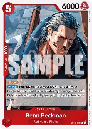 Benn.Beckman OP16-012 Rare The Time of Battle Foil