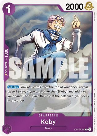 Koby OP16-064 Rare The Time of Battle Foil