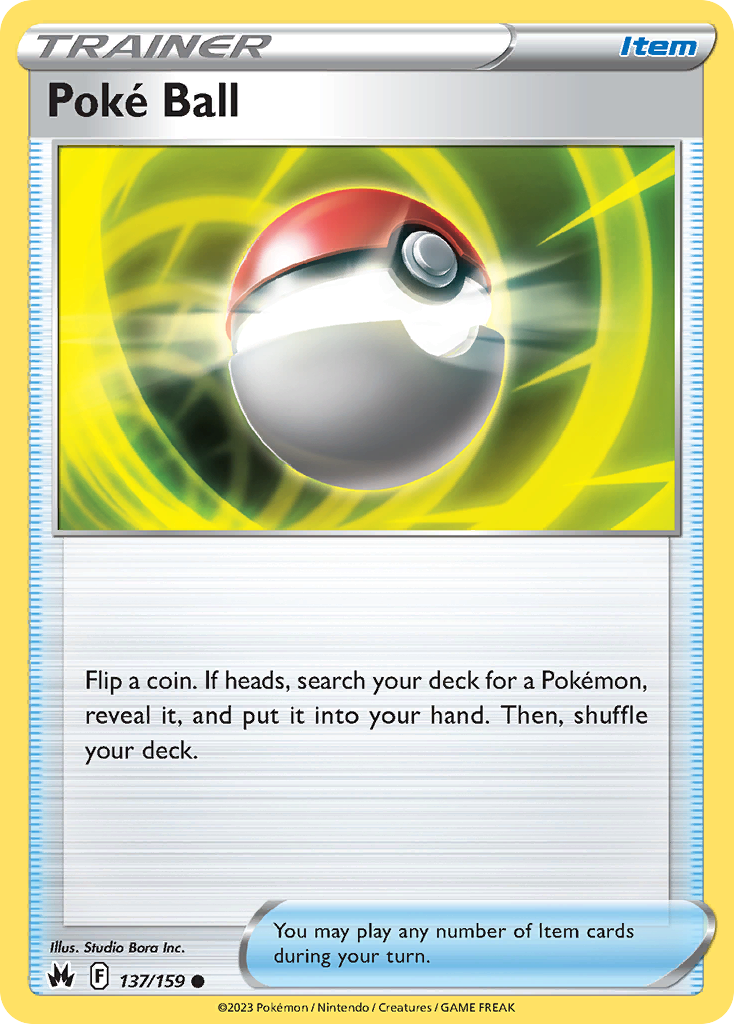 Poke Ball 137/159 Common Crown Zenith