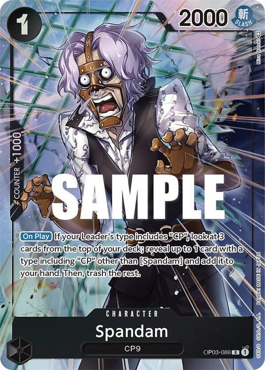 Spandam (Alternate Art) OP03-086 Rare Pillars of Strength Foil