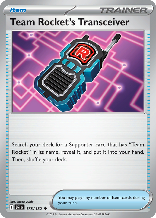 Team Rocket's Transceiver 178/182 Uncommon Destined Rivals
