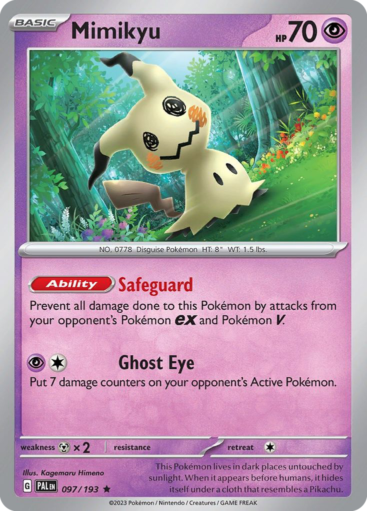 Mimikyu 097/193 Rare Paldea Evolved Holo