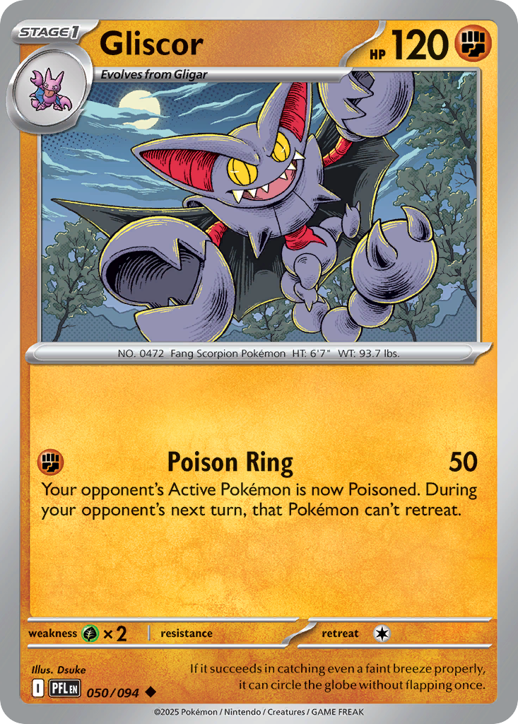Gliscor 050/094 Uncommon Phantasmal Flames
