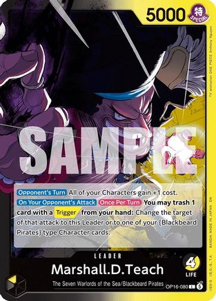 Marshall.D.Teach (080) OP16-080 Leader The Time of Battle