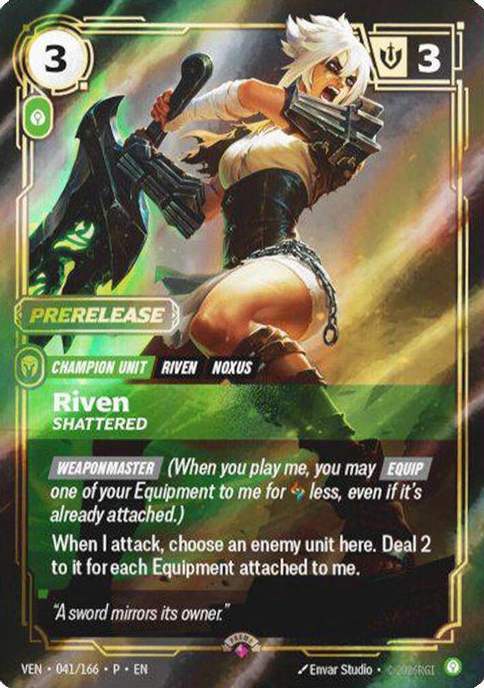Riven - Shattered 041/166 Rare Vendetta Foil