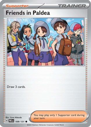 Friends in Paldea 109/131 Common Prismatic Evolutions Reverse Holo