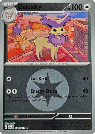 Delcatty (Energy Symbol Pattern) 166/217 Holo Ascended Heroes
