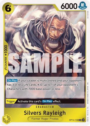 Silvers Rayleigh OP14-108 Rare The Azure Sea's Seven Foil