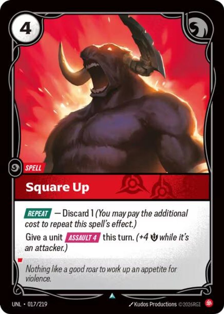 Square Up 017/219 Uncommon Unleashed Foil