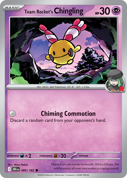 Team Rocket's Chingling 085/182 Common Destined Rivals