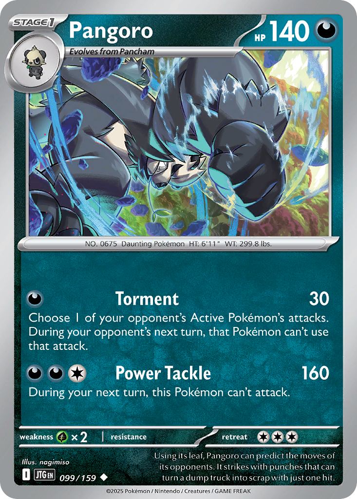 Pangoro 099/159 Uncommon Journey Together Reverse Holo