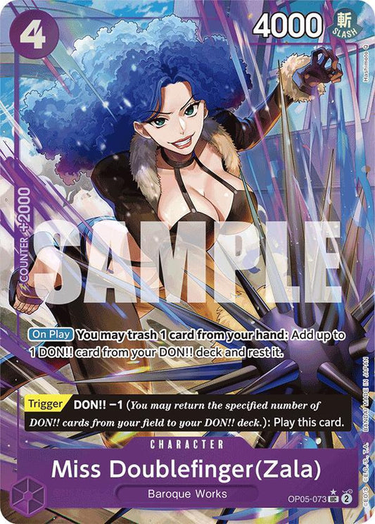 Miss Doublefinger(Zala) (Full Art) OP05-073