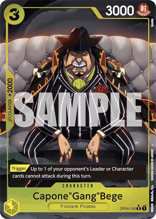 Capone"Gang"Bege (Alternate Art) OP04-100 Premium Booster -The Best