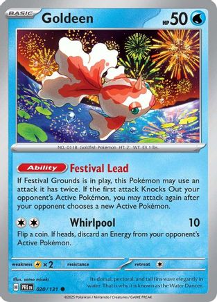 Goldeen 020/131 Common Prismatic Evolutions Reverse Holo