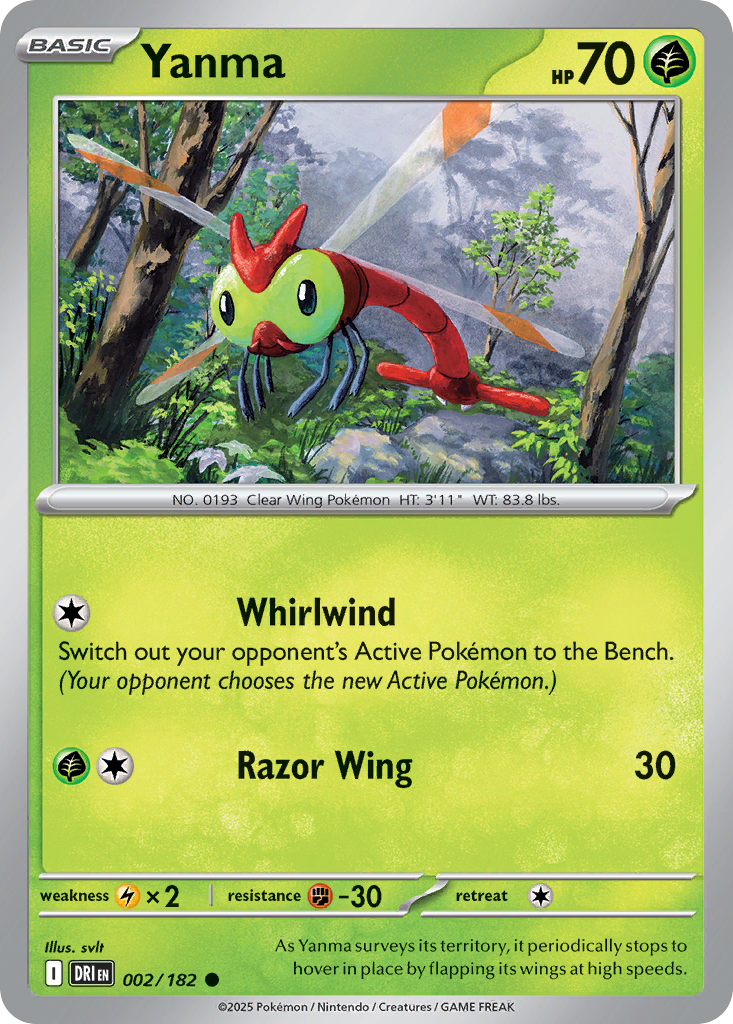 Yanma 002/182 Common Destined Rivals Reverse Holo
