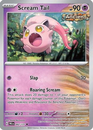 Scream Tail 042/131 Uncommon Prismatic Evolutions