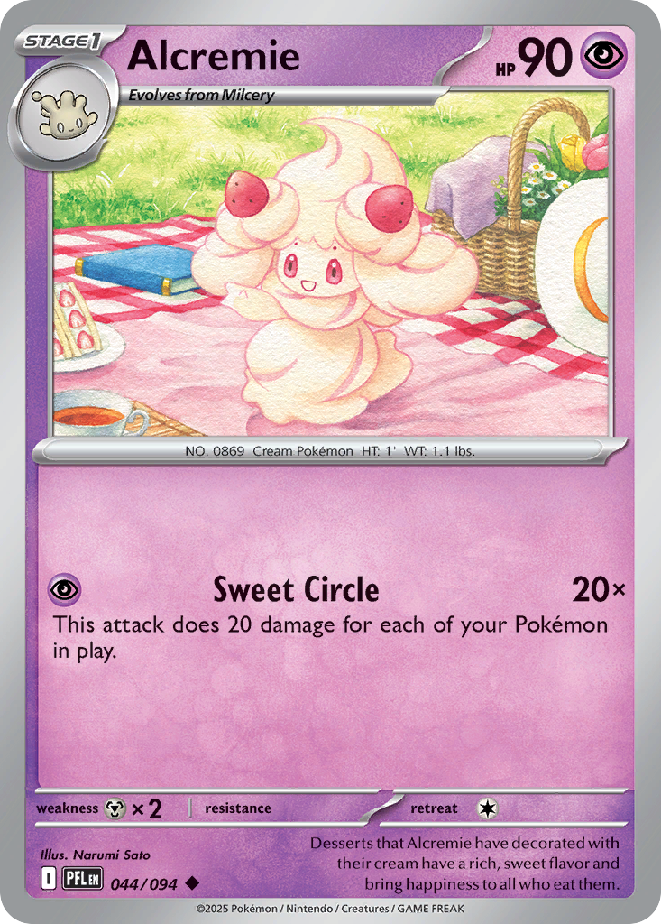 Alcremie 044/094 Uncommon Phantasmal Flames Reverse Holo