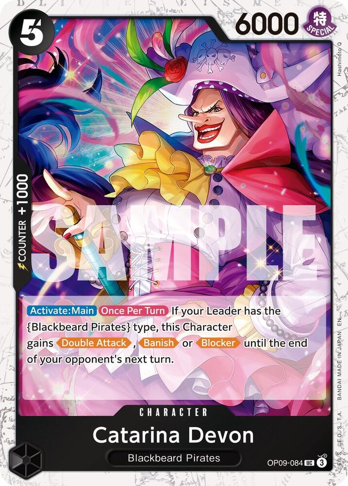 Catarina Devon (Pirate Foil) OP09-084 Premium Booster -The Best- Vol. 2 Foil
