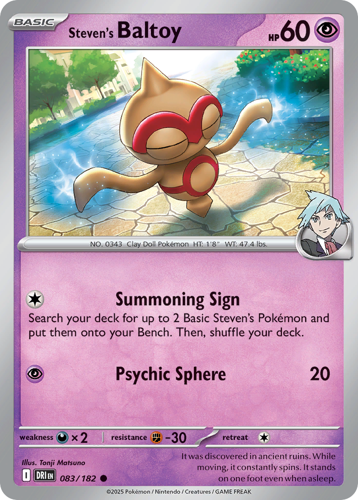 Steven's Baltoy 083/182 Common Destined Rivals