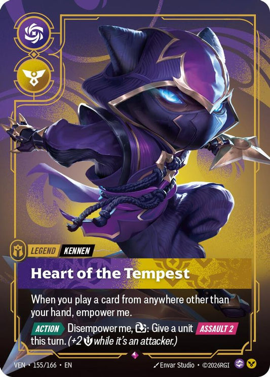 Kennen - Heart of the Tempest 155/166 Rare Vendetta Foil
