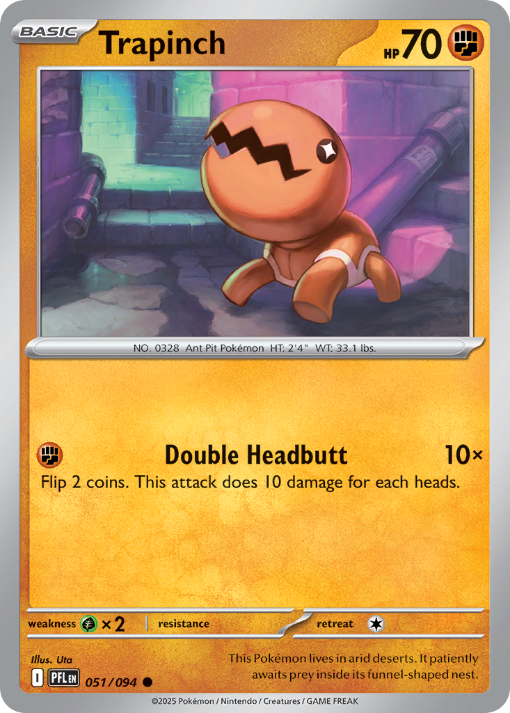 Trapinch 051/094 Common Phantasmal Flames