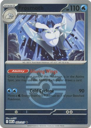 Frosmoth (Friend Ball) 053/217 Uncommon Ascended Heroes Reverse Holo