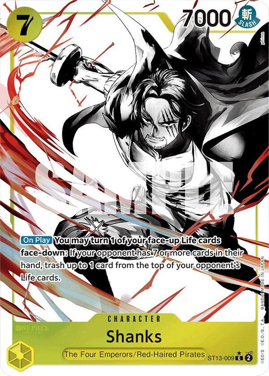 Shanks (Parallel) ST13-009 Ultra Deck: The Three Brothers Foil